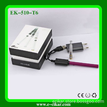 Lady silm e cigarette 510-T6 Blister starter kit china supplier